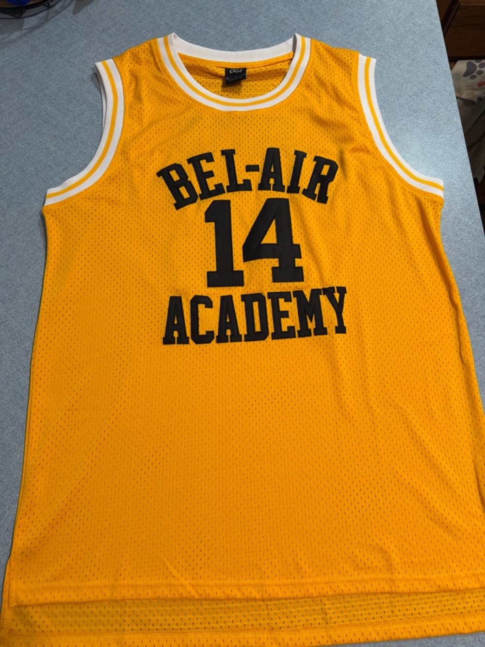Bel-Air Academy Yellow Basketball Jersey No.14